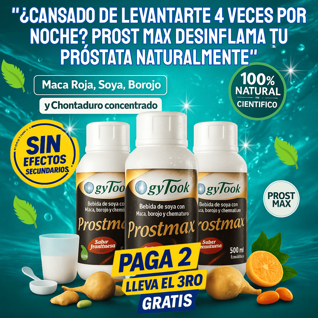 PROST MAX | Equilibrio, fuerza y bienestar para una próstata sana.