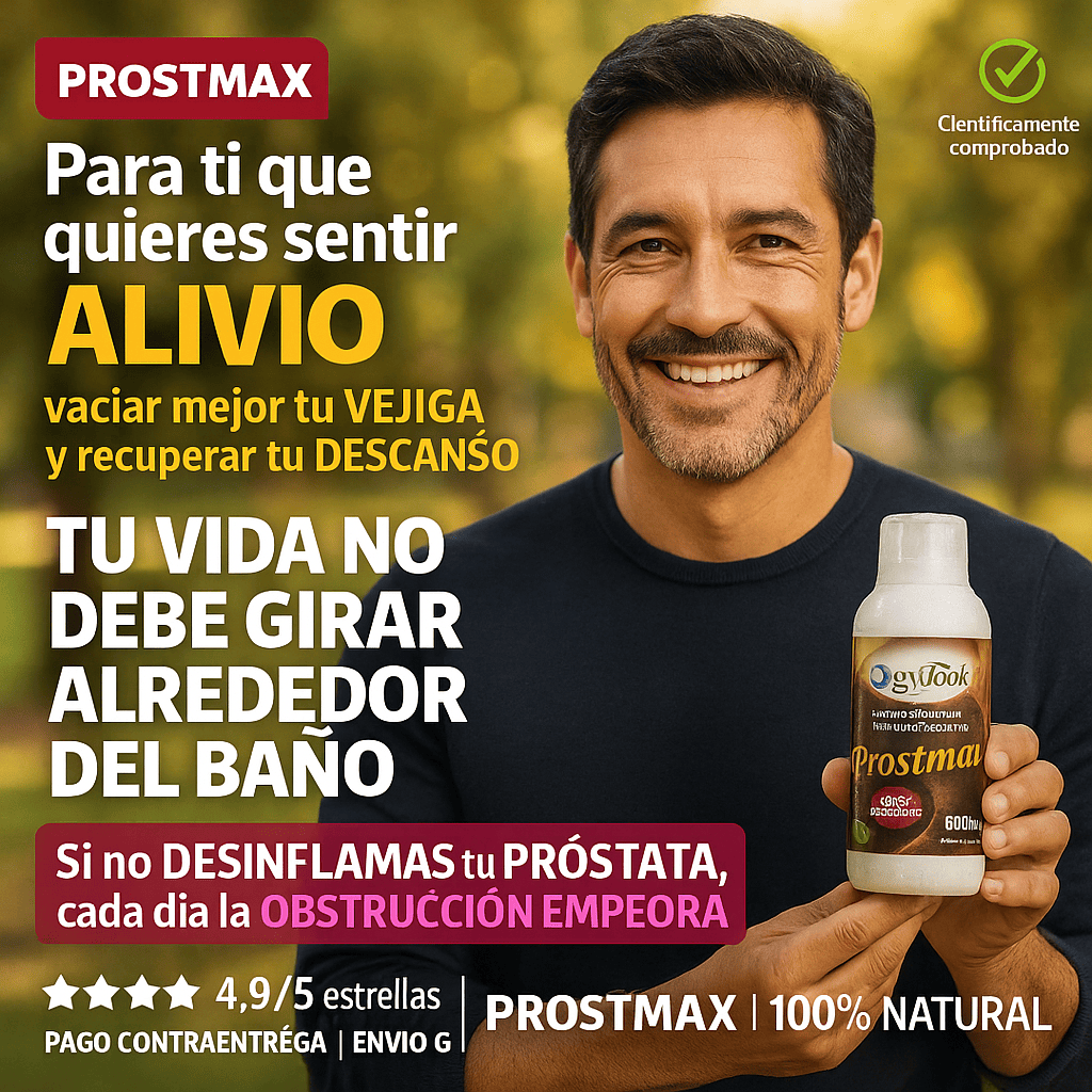 PROST MAX | Equilibrio, fuerza y bienestar para una próstata sana.