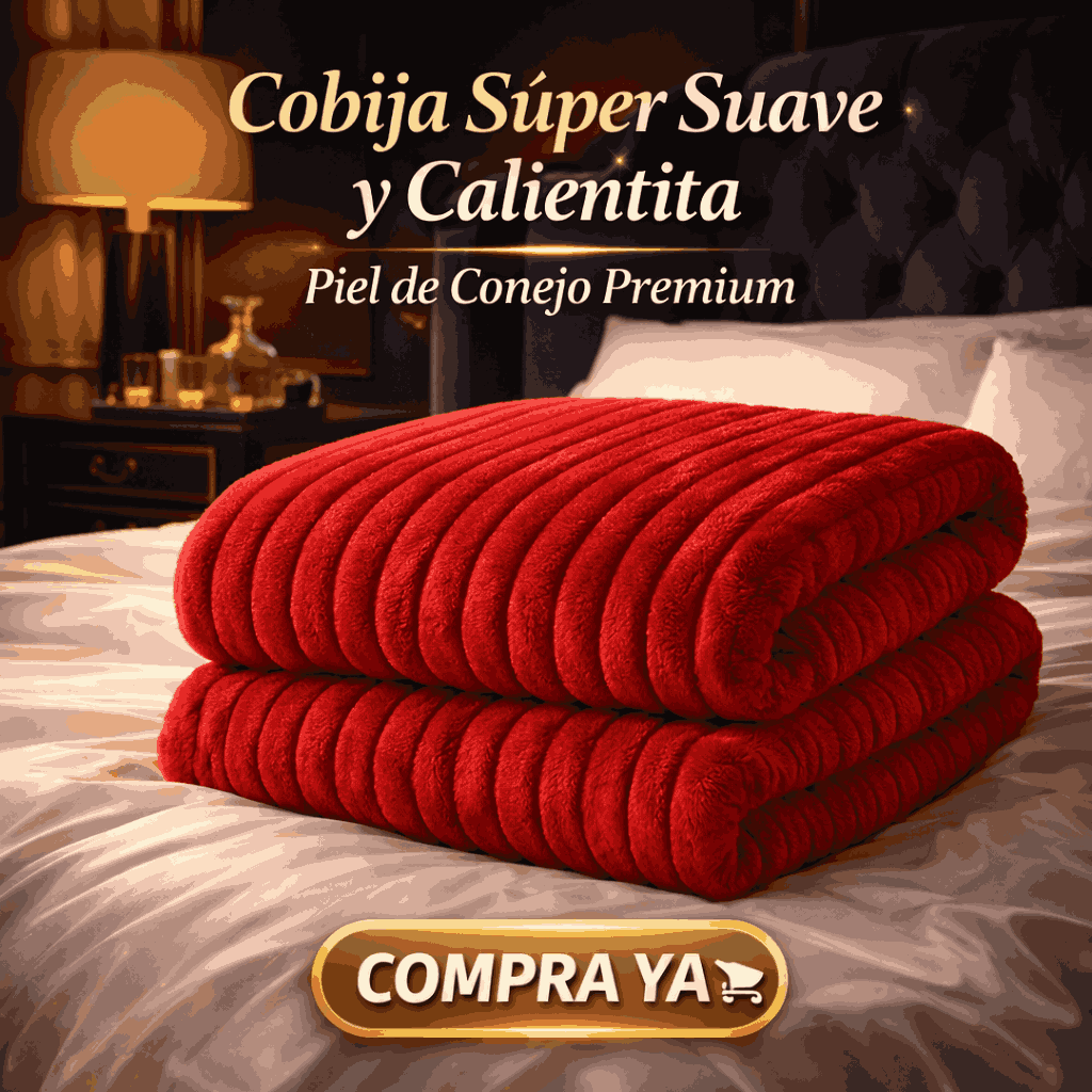 🐰 Cobija Piel de Conejo PlushDream™ La manta ultra esponjosa que está enamorando a Colombia