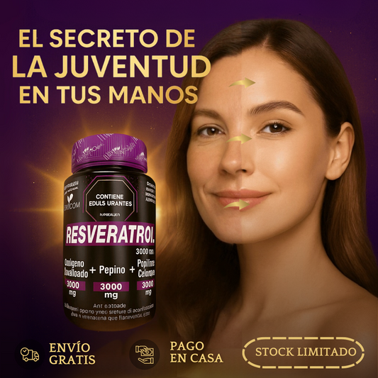 RESVERATROL x 60 GOMAS | 50% DE DESCUENTO + ENVÍO GRATIS